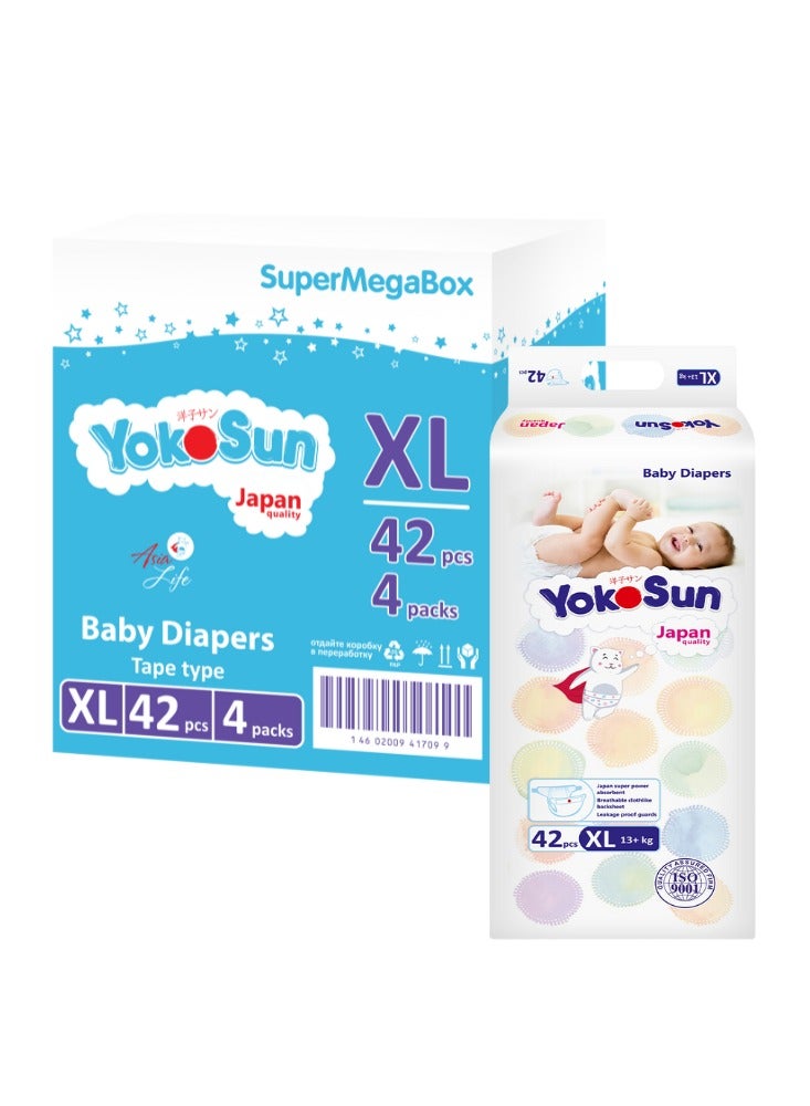 Yokosun - Baby Diapers - Size 5 XL - 13+ kg - 168 Pcs - Image 1